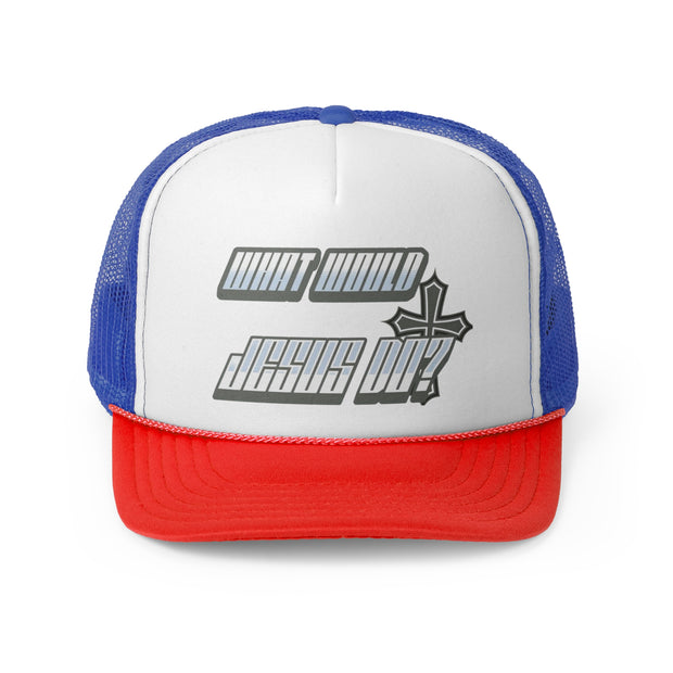 Blue & Red - What Would Jesus Do Cap