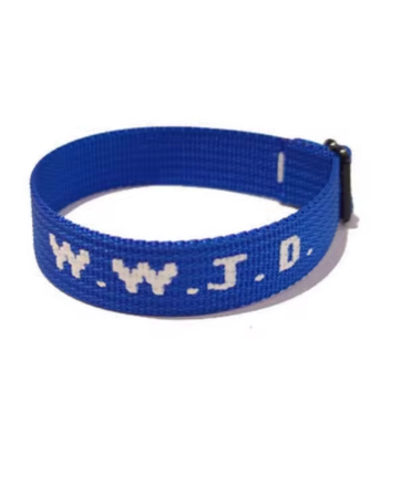 Blue - What. Would. Jesus. Do Bracelet