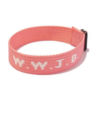 Pink - What. Would. Jesus. Do Bracelet