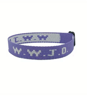 Purple - What. Would. Jesus. Do Bracelet